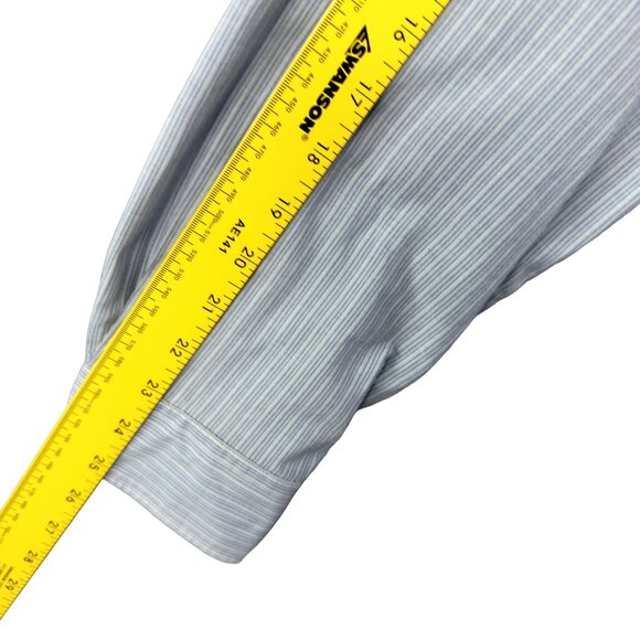 RRL Ralph Lauren Vintage Indigo Pinstripe Work Shirt Large – Heritage Oxford - Picture 13 of 14